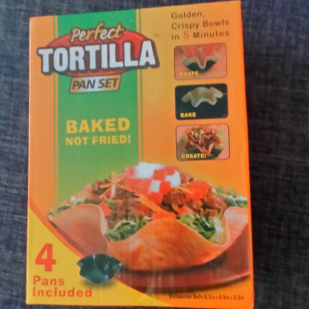 Perfect Tortilla Non-Stick Shell Makers Pan Taco
